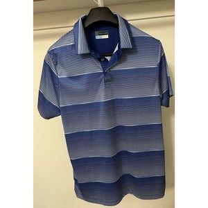 PGA Tour Pro Series Athletic Fit Stripe Golf Shirt Men's Large